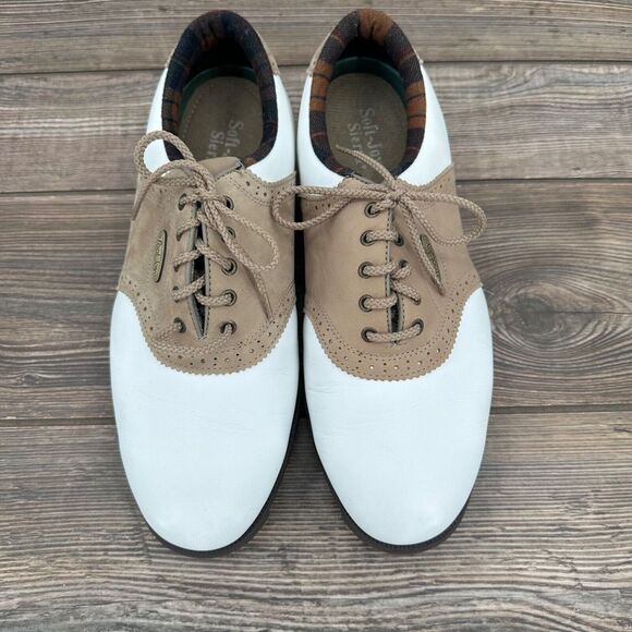 FootJoy Shoes - FootJoy Soft-Joys Sierra Women's Size 10 W White Tan  Spikeless Golf Shoes 98776